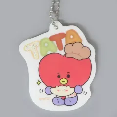 【中古】キーホルダー TATA(ブイ) オリジナルアクリルキーホルダー(ベーカリーアート) 「BT21」 ファミリーマート限定