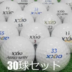 送料無料 ロストボール 訳あり XXIO ホワイト 30球セット 中古 ワケアリ ゼクシオ 白 ゴルフボールのサムネイル