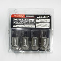 レイズ ジュラルミンナット L32 M12xP1.5 ガンメタリック 4個入り