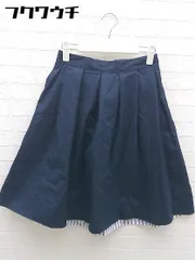 ◇ KBF ケービーエフ URBAN RESEARCH 膝丈 フレア スカート サイズF ネイビー レディース 【中古】 【1002802444203】