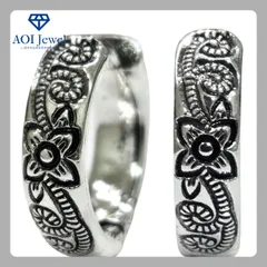 【送料無料！】ピアス レディース メンズ ハワイアンジュエリー 16g フープ リング 両耳セット シルバー [PL014]