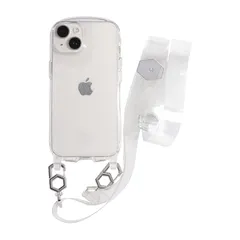 iFace Hang and iPhone 14 ケース クリアケース/ショルダーストラップ セット(クリア/ラメ)【アイフェイス アイフォン14 用 カバー ショルダー ケース 】