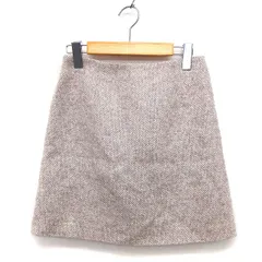 ポールカ PAULE KA スカート フレア ミニ ニット モヘア混 シルク混