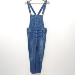 ボーイッシュ◎【OZOC】オゾック オーバーオール オールインワン パンツ つなぎ サロペット デニム ジーパン ジーンズ 韓国風 DIY ポケット 肩紐 調節 コットン 100% カジュアル タウンユース レディース 女の子 サイズ38 /M22232ja
