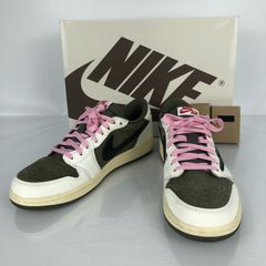 【鑑定書付き】TRAVIS SCOTT × NIKE AIR JORDAN 1 LOW OG SP "Reverse OLIVE" 27.5 DM7866-200 トラビス・スコット × ナイキ エアジョーダン 1  /m 250206 01686hi◇149