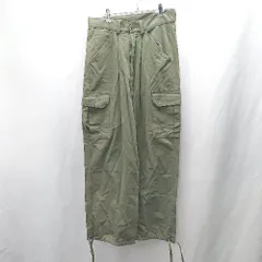 ◇ Θ COUNTRY MOMENT 裾絞り可能 ワイドカーゴパンツ サイズ1 ダークカーキ メンズ E  【1502200004097】のサムネイル