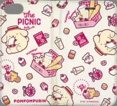 【中古】携帯ジャケット・カバー ポムポムプリン＆マフィン＆ベーグル 手帳型iPhoneケース 「ポムポムプリン×Etoile et griotte」