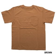 GOOD ON S/S ORGANIC POCKET TEE BROWN