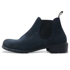 Blundstone スエードレザー サイドゴアブーツ ブーティー 23.5cm ネイビー 000995のサムネイル