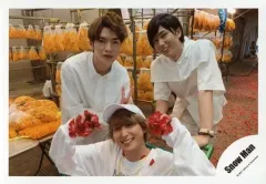 【中古】生写真(ジャニーズ) Snow Man/深澤辰哉・阿部亮平・佐久間大介/横型・上半身/Snow Man 海外(タイ)オフショット/公式生写真