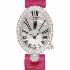 BREGUET ブレゲ ダイヤモンドベゼル クィーンオブネイプルズ 時計 8928BB/51/844DD0D 750 K18 WG ホワイトゴールド 自動巻 シェル文字盤 新品ストラップ【送料無料】【中古】24431001