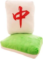 MINORITY DESIGN 麻雀牌 クッション 抱き枕 ぬいぐるみ グッズ マージャン 背もたれ 肘置き 役満 大三元 ふかふか 面白い(中)