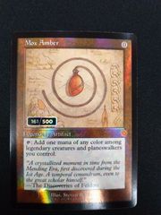 MTG モックスアンバー　ダブルレインボウ　FOIL　シリアル　161/500 設計図