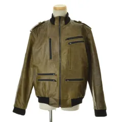 【古着】多重ポケットレザージャケット