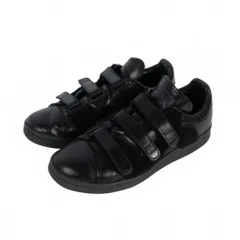 ラフシモンズ RAF SIMONS RS STAN SMITH COMFORT BADG アディダス RS スタンスミス コンフォート スニーカー ベルクロ US5.5 黒 ブラック BB6886のサムネイル