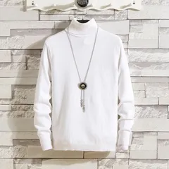 ニット タートルネック メンズ タートルニット セーター ハイネック 長袖 リブ編み 切り替え リブニット 無地 トップス 秋冬 メンズファッション VSGo582