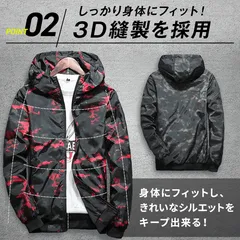 メンズ カモフラ パーカー 迷彩 ミリタリー ジャケット 秋 冬 服 アウター