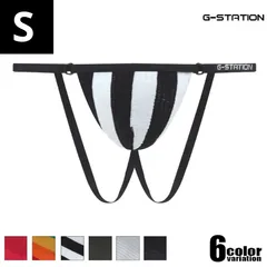 メルカリ限定セール☆　g-2231sd Sサイズ G-Station/ジーステーション 細バンド スポーツ生地 Yバック 男性下着　メンズ　タグレス 立体縫製 ジョックストラップ
