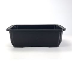 プラ鉢 8.5号 長角鉢 こげ茶 幅26.8cm×奥行19.5cm×高さ8.9cm 