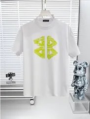 【今日特価】Balenciaga バレンシアガ 25SS プレミアムロゴプリント 円領 T シャツ