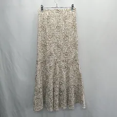 ◇ Θ FRAY I.D 花柄レース ロング丈 マーメイド スカート サイズ1 アイボリー イエロー系 レディース E  【1503050047739】