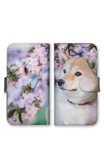 iPhone 11 iPhone11 ケース 手帳型 アイフォン11 スマホケース 携帯ケース 柴犬 シバイヌ しばいぬ 犬 子犬 花 黒柴 クロシバ くろしば 写真 かわいい 可愛い 草原 小さい カラー04のサムネイル