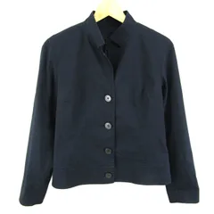 ジェイプレス ブルゾン ジャケット ストレッチ ブランド アウター 日本製 レディース 11サイズ ネイビー J.PRESS 【中古】