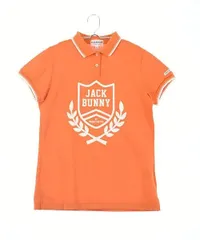 【美品Aランク】ジャックバニー｜レディース｜半袖ポロシャツ｜2｜オレンジ｜中古ゴルフウェア