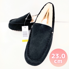 コージーステップ レディース モカシン 黒 23.0cm