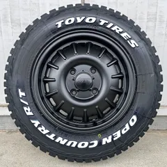 【新品タイヤ4本セット】ダイハツ ハイゼットジャンボ バン カーゴ トラック 14インチ タイヤホイールセット 4本セット TOYO トーヨー オープンカントリー RT 165/80R14 NOEL ノエル ホワイトレターのサムネイル