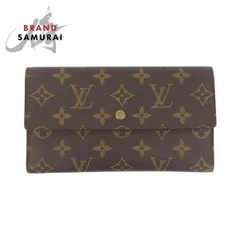 LOUIS VUITTON ルイヴィトン モノグラム ポルトトレゾールインターナショナル ブラウン M61215 長財布 ロングウォレット レディース 504859【中古】