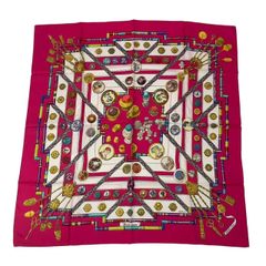 美品 HERMES エルメス カレ90 ECURIES 厩舎 馬柄 スカーフ