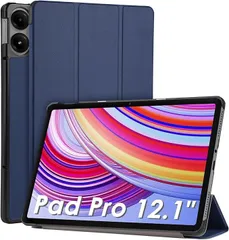 【在庫処分】WD&CD Xiaomi Redmi Pad Pro/Xiaomi Poco Pad 12.1インチ 対応 タブレットケース カバー 薄型 耐衝撃 オートスリープ機能 三つ折りスマートカバー スタンド機能 マグネット式 Redmi Pad