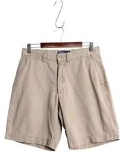 【お得なクーポン配布中!】 00s ポロ ラルフローレン コットン チノ ショートパンツ メンズ 32 / 古着 オールド ショーツ 短パン ノータック ポロチノ アーミー タイプ