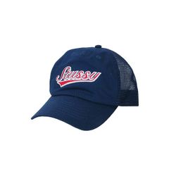 STUSSY ステューシー LOW PROFILE ATHLETIC TRUCKER SNAPBACK CAP ロープロファイル アスレチック トラッカー スナップバック キャップ ネイビー 帽子 メッシュキャップ maykのサムネイル