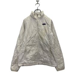 Patagonia 中綿 ジップアップ ナイロンジャケット XL 160～ キッズ ホワイト パタゴニア アウトドア 古着卸 アメリカ仕入 a606-6898