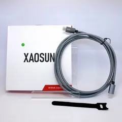 XAOSUN USB Type C ケーブル グレー　e-markerチップ　100w (20v / 5a)　タイプC　ポート　PD　コード　スマホ　タブレット　Nintendo Switch、GoPro　ゲーム機　スイッチ　充電器　PC　パソコン　ポータブル