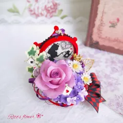 専用】クレイフラワー♥ハート型薔薇の宝箱ドールとうさぎさん（大