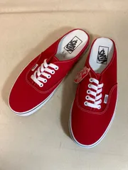 再入荷 新品 オーセンティック ミュール レッド サンダル スリッポン キャンバス バンズのサムネイル