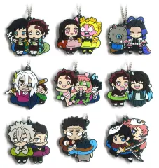 【中古】キーホルダー 全9種セット 「鬼滅の刃 キャラばんちょうこうラバーマスコット 拾弐ノ型」