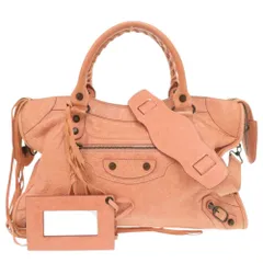 バレンシアガ ザ シティ 115748 レザー ピンク 2WAY ハンドバッグ 0693 BALENCIAGA