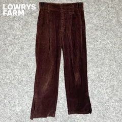 LOWRYS FARM サイドスリット　ブラウン コーデュロイ ワイドパンツ Mサイズ