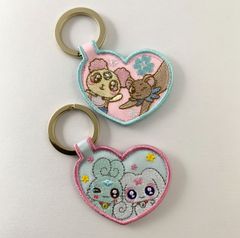 【まとめ売り】 プリキュア妖精オールスターズ フラッピ チョッピ シフォン タルト 刺繍キーホルダー 2点セット