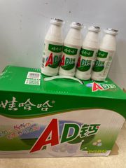 娃哈哈AD钙奶 【ケース販売】カルシウムミルク　ワハハ乳飲料　 220gｘ24点