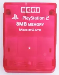 【中古】PS2ハード PlayStation2 専用キラキラメモリーカード(8MB) レッド