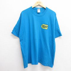 XL/古着 半袖 ビンテージ Tシャツ メンズ 00s BEST BUY コットン クルーネック 水色 25jun06 中古