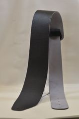 ハンドメイド 国内生産  ド迫力 幅広(12㎝幅) 本革ギターストラップ  ブラック　シュリンク
