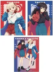 【中古】キャラカード 錦木千束＆井ノ上たきな(私服ver.) 描き下ろし 2Lブロマイド3枚セット 「リコリス・リコイル」