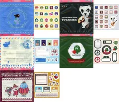 【中古】シール・ステッカー 全5種セット 島の楽しみいろいろ♪ステッカー 「一番くじ あつまれ どうぶつの森～とことん満喫!島民気分な新生活～」 G賞