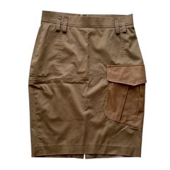 ブルネロクチネリ Brunello Cucinelli ベルト付きスカートカーキ